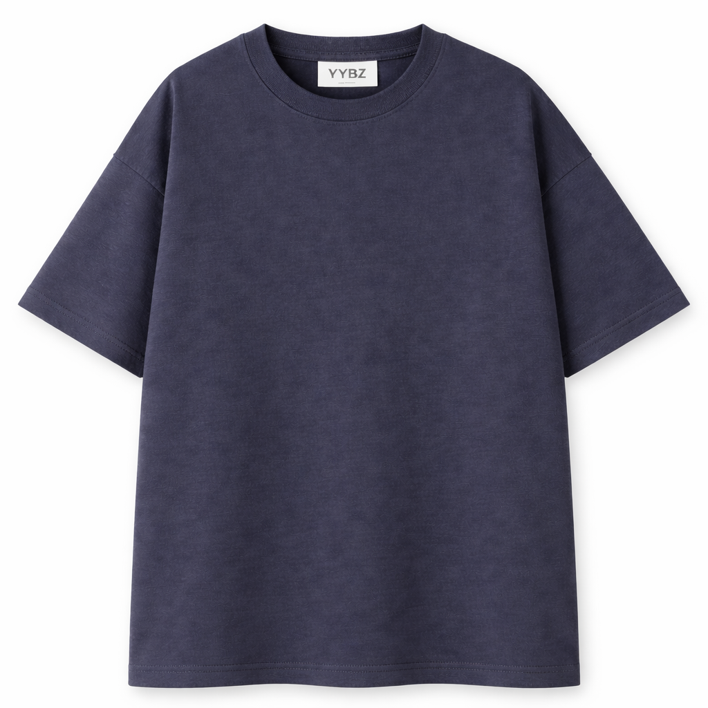 OVERSIZE JERSEY TEE- MIDNIGHT BLUE